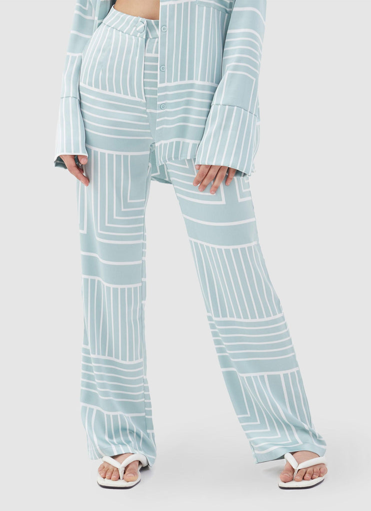 Norma Trouser - Sage Print - Peppermayo US