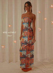 Good Without You Maxi Dress - PM Film Graphic - Peppermayo US