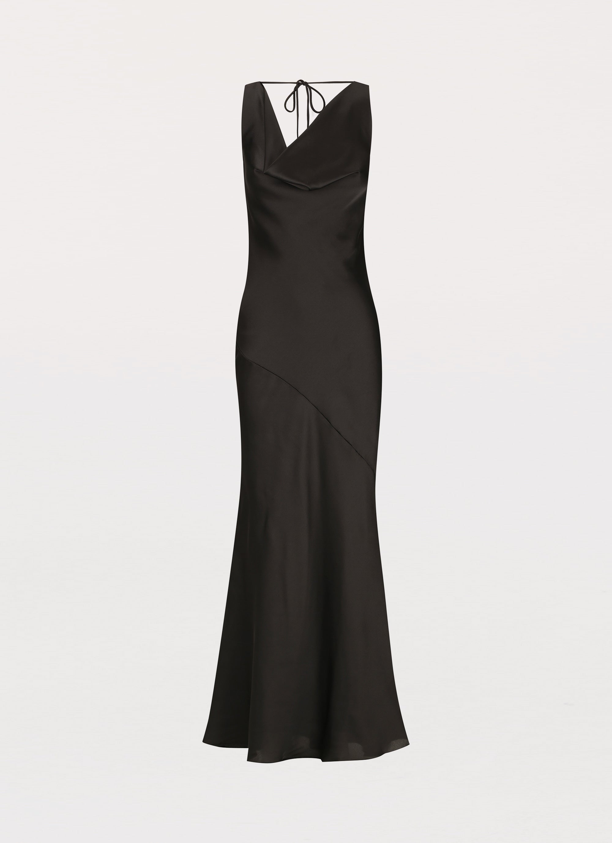 black satin dress near me Be Mine Satin Maxi Dress