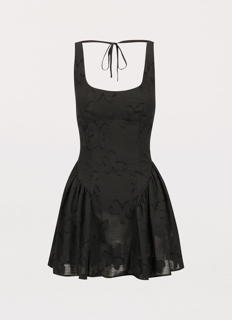 Evelyn Mini Dress - Black Peppermayo US Evelyn Mini Dress - Black Peppermayo US