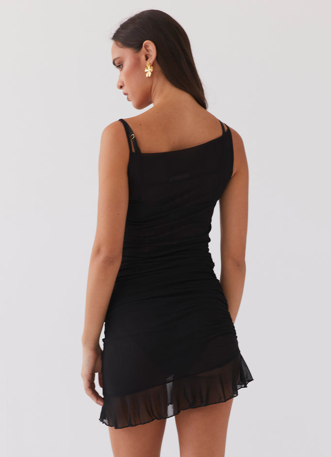 Pass The Prosecco Mini Dress - Black