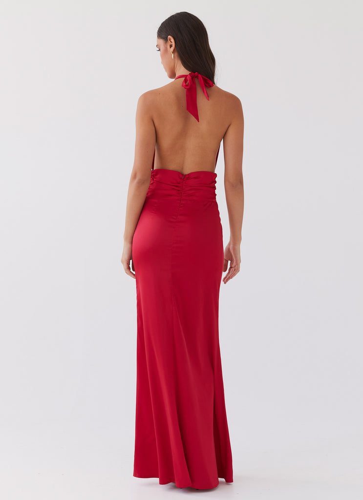 Lovelust Halterneck Maxi Dress - Red Peppermayo US Lovelust Halterneck Maxi Dress - Red Peppermayo US