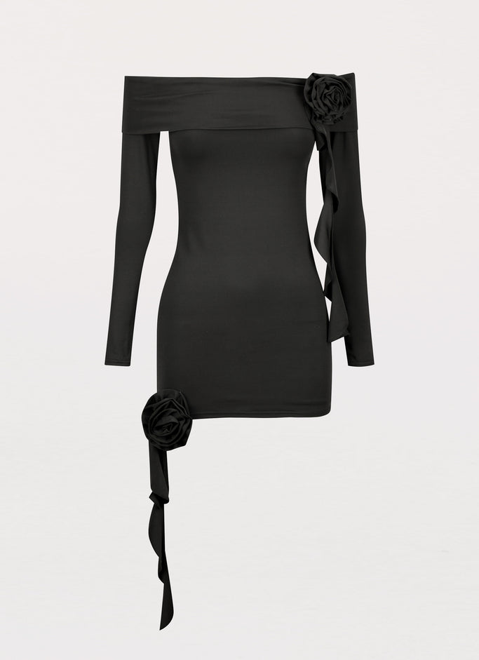 Cecilia Rose Mini Dress - Black