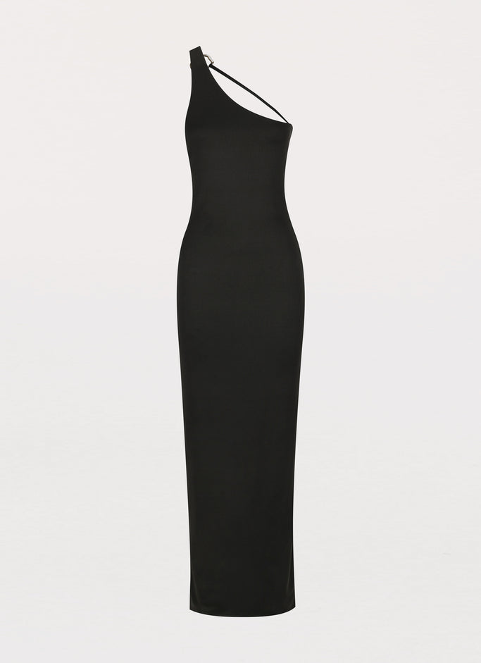 Iris Backless Maxi Dress - Black