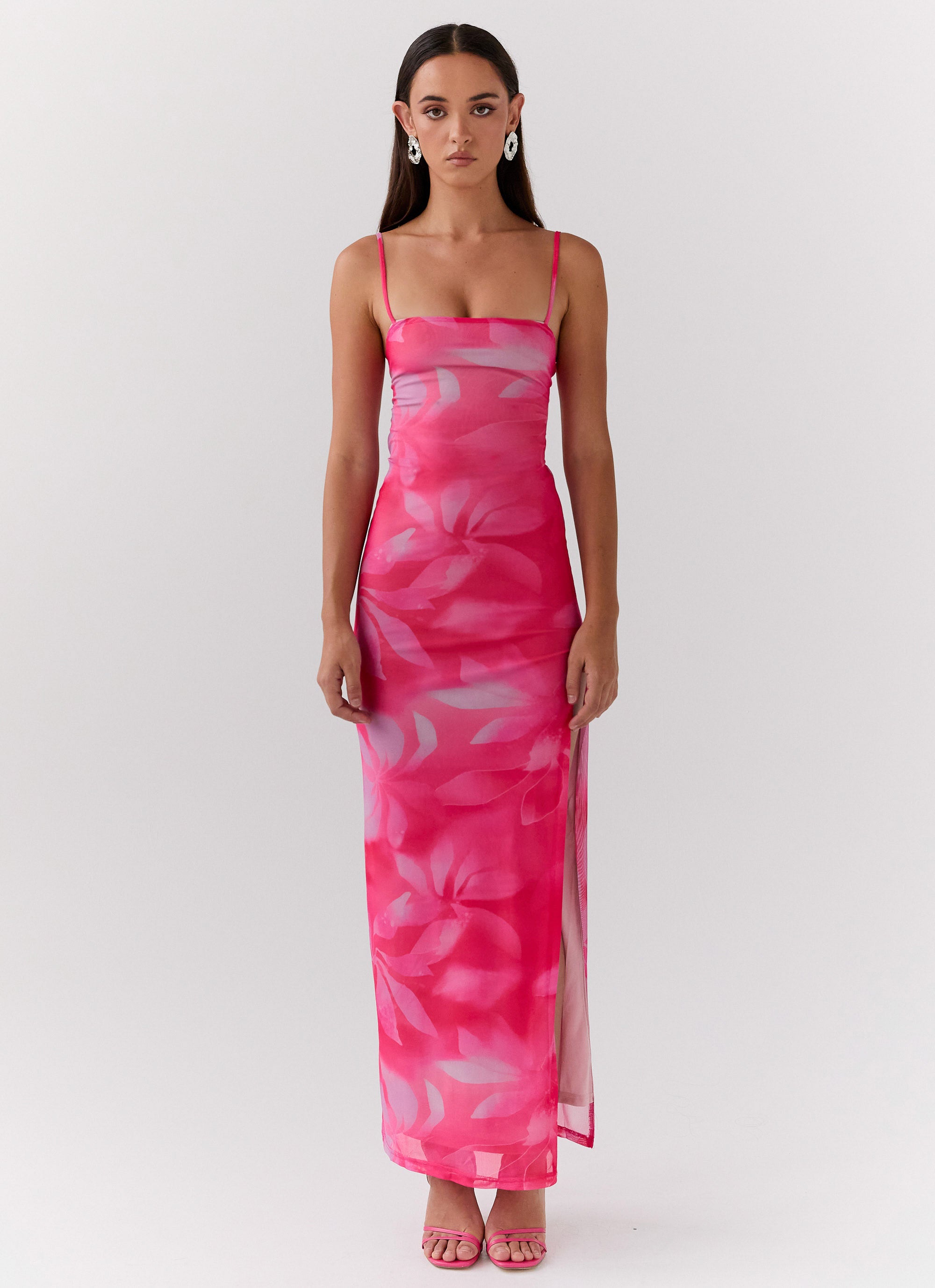 Life In Pink Maxi Dress - Abstract Bloom – Peppermayo US