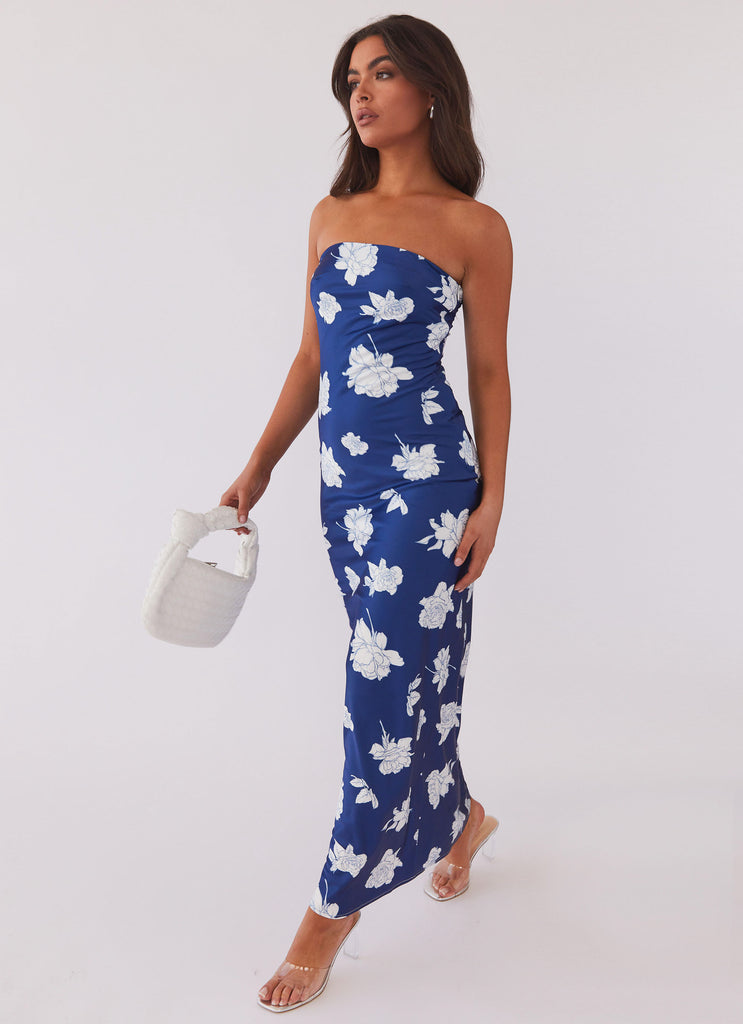 What I Want Maxi Dress - Navy Flora Peppermayo US What I Want Maxi Dress - Navy Flora Peppermayo US