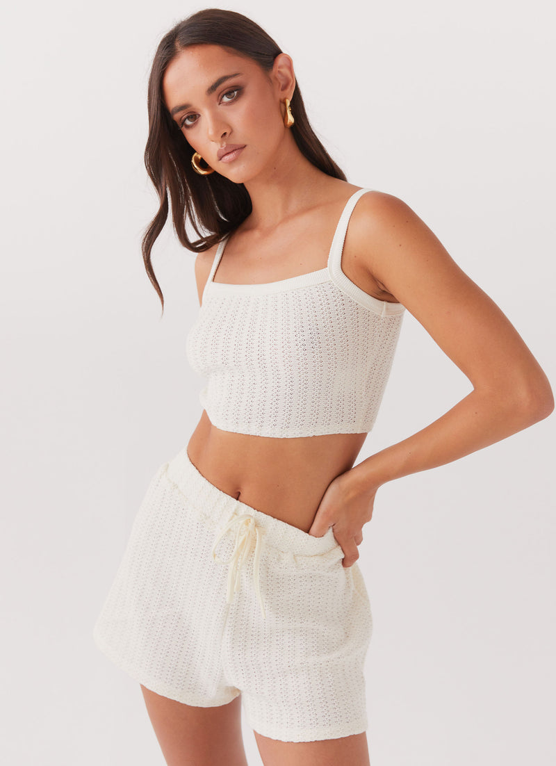 By the Bay Knit Top - Ivory