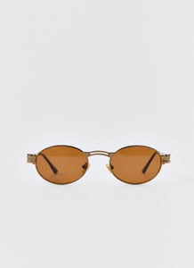 Womens Starbeam Sunglasses in the colour Brown in front of a light grey background