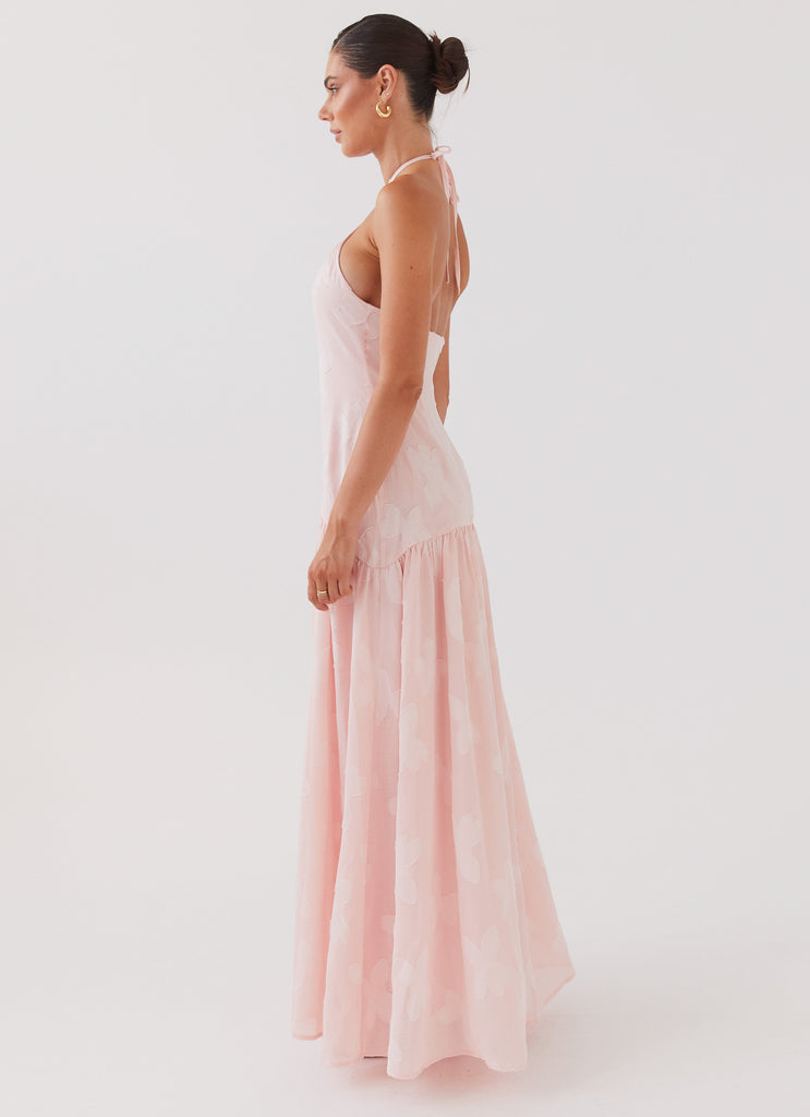 Blushed Cross Neckline Maxi Dress - Pink Petal Peppermayo US Blushed Cross Neckline Maxi Dress - Pink Petal Peppermayo US