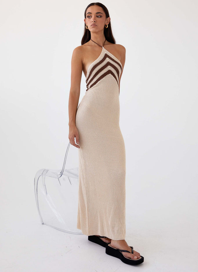 Masterpiece Knit Maxi Dress - Tiramisu