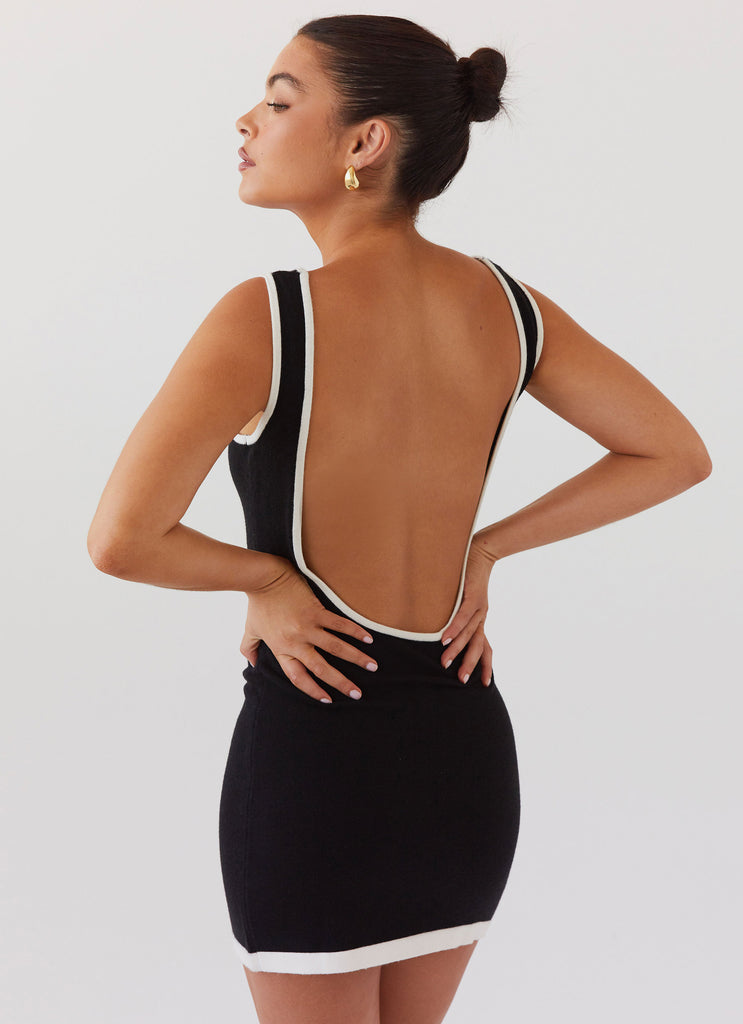 Lost In Paris Knit Mini Dress - Black Lost In Paris Knit Mini Dress - Black