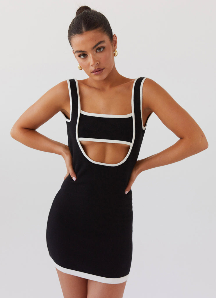 the gracie knit mini dress black Cult Gaia - Doms Knit Dress