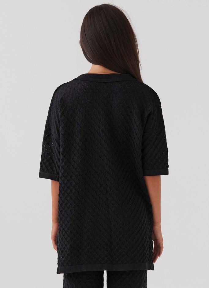 Jaded Knit Shirt - Black