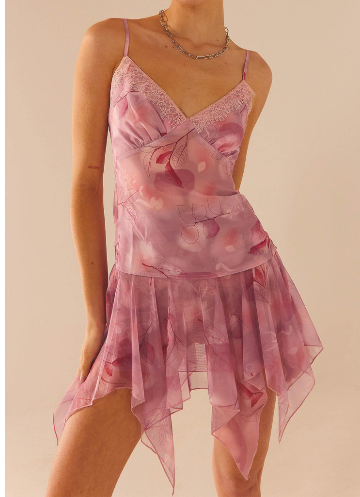 Camelia Mini Skirt - Soft Pink - Peppermayo US