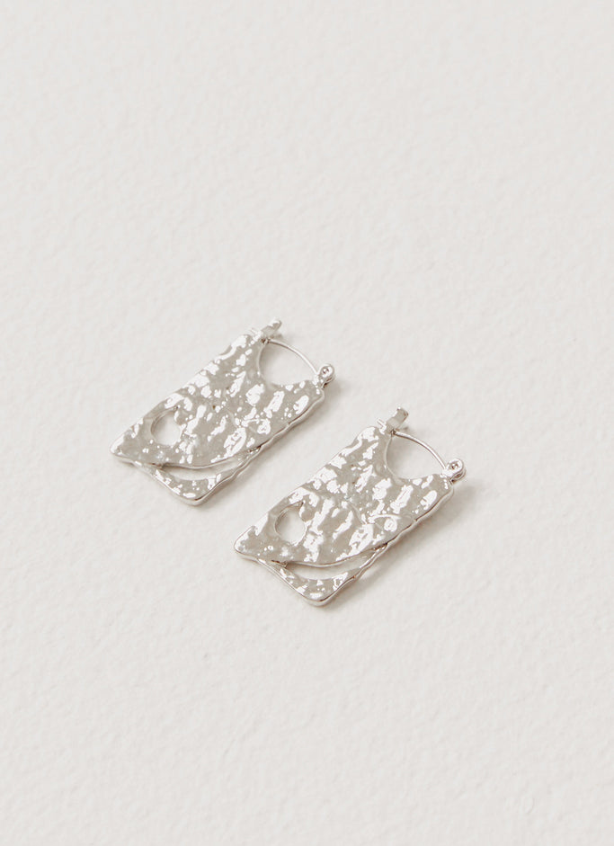 Althea Dangling Earrings - Silver