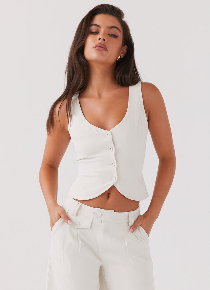 Tammy Suiting Vest - Ivory