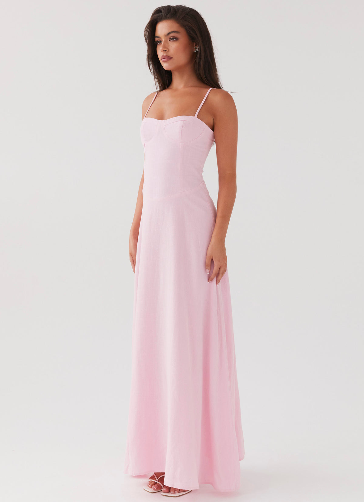 Angelina Linen Maxi Dress