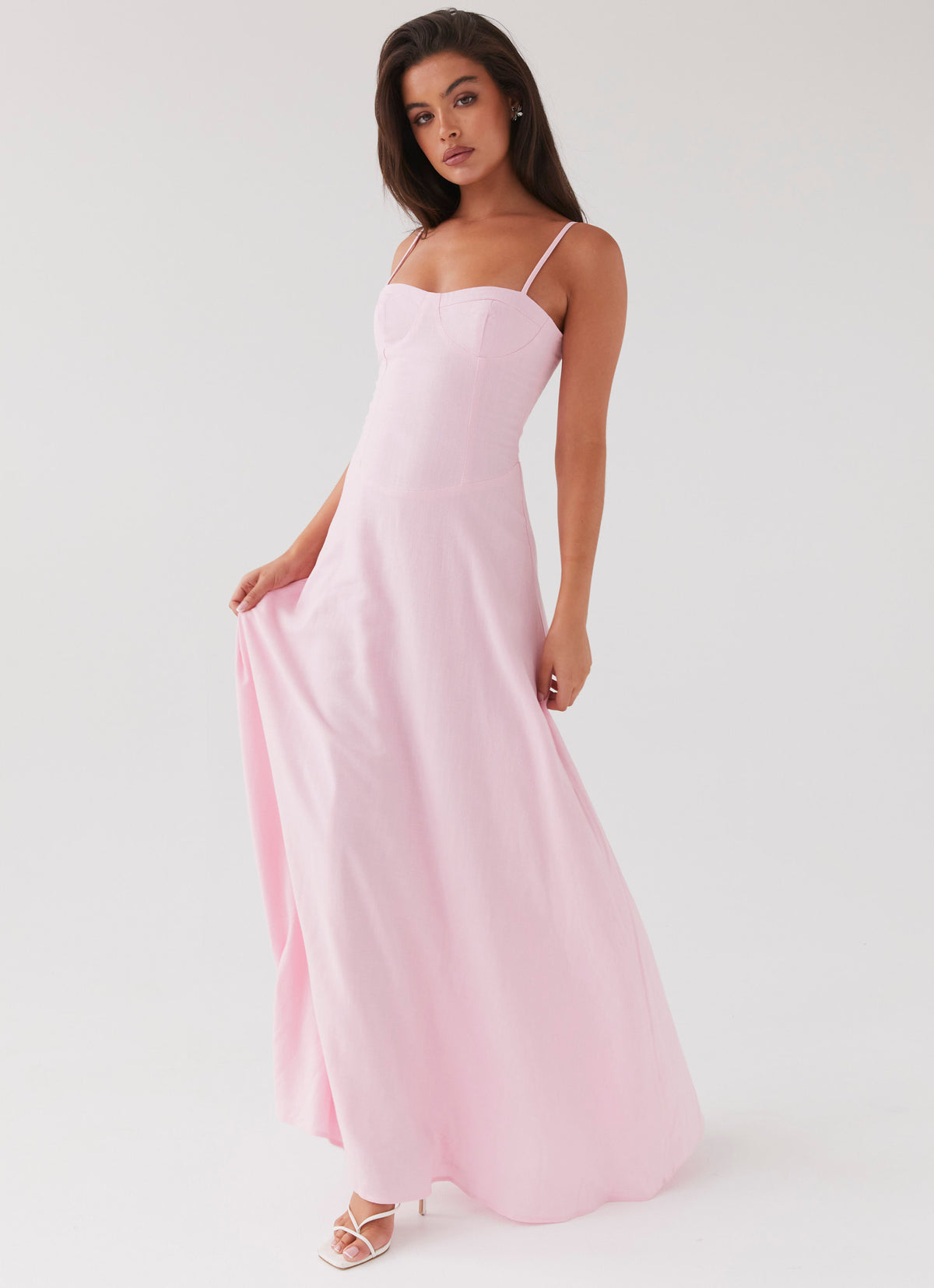 Angelina Linen Maxi Dress