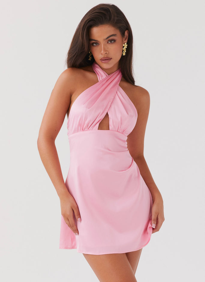 Bria Knit Mini Dress - Rose Pink – Peppermayo