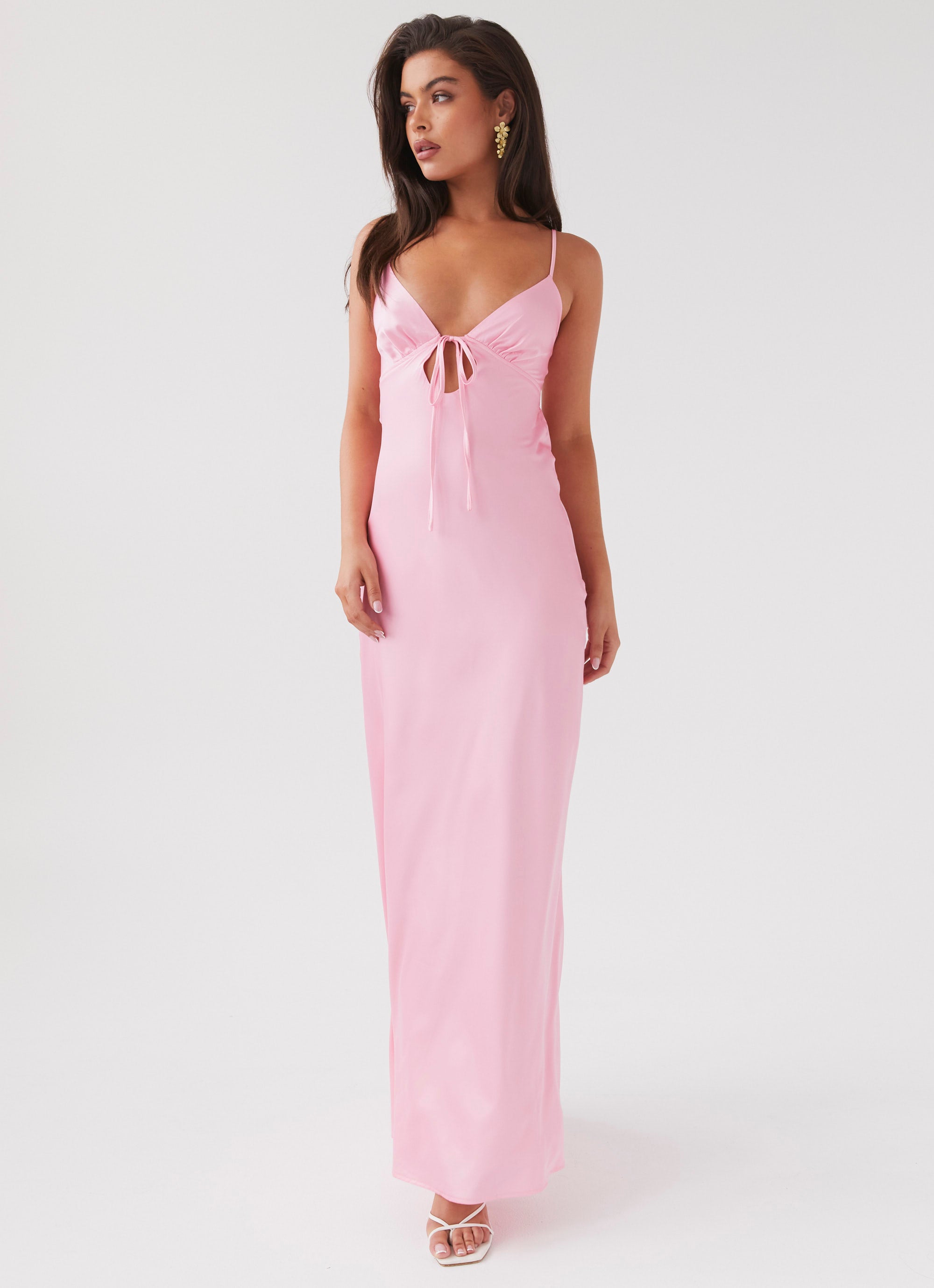 peppermayo flora satin maxi dress Flora Satin Maxi Dress