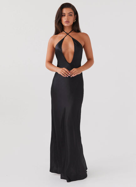 Noir Symphony Maxi Dress
