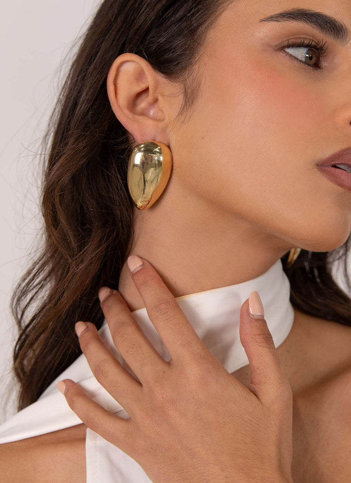 In The Zone Stud Earring - Gold
