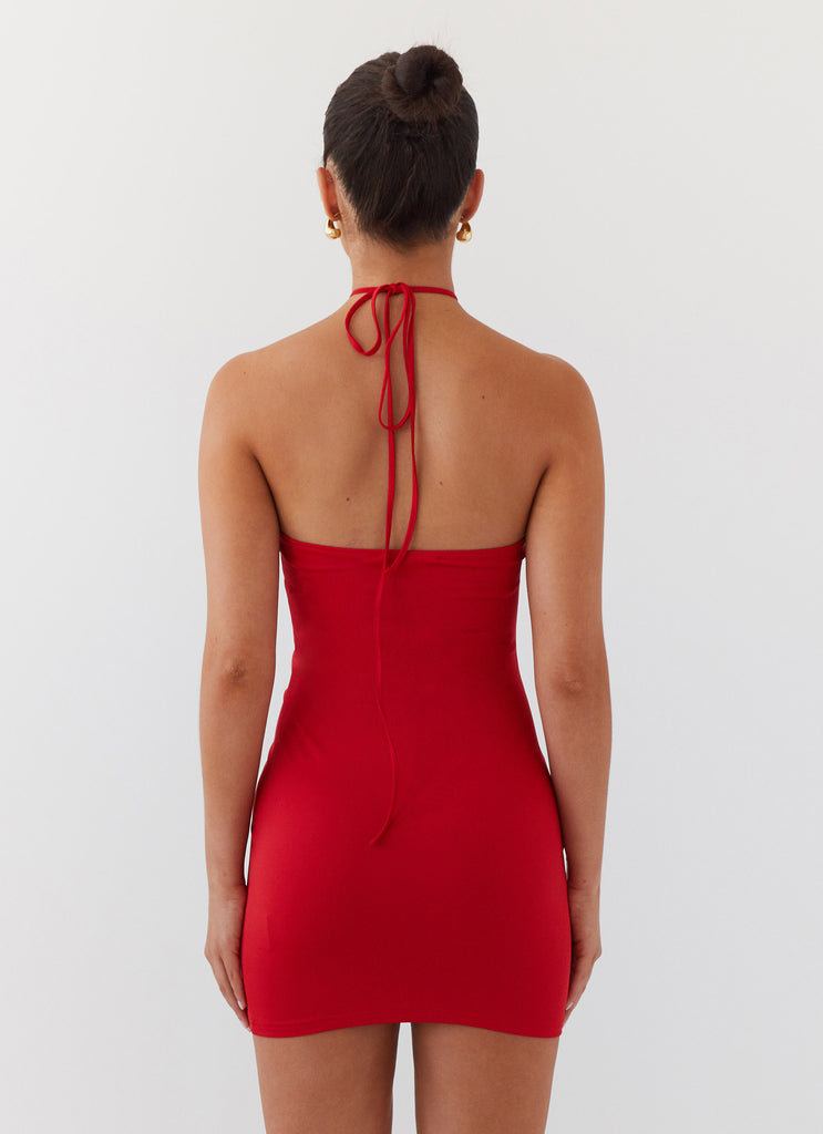 Ruby Glamour Rose Mini Dress - Rouge Red Peppermayo US Ruby Glamour Rose Mini Dress - Rouge Red Peppermayo US