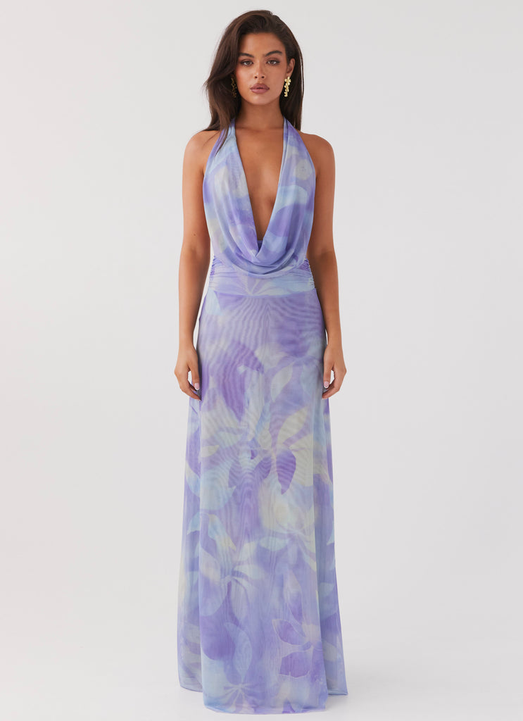 Elysia Mesh Maxi Dress - Purple Rain Elysia Mesh Maxi Dress - Purple Rain