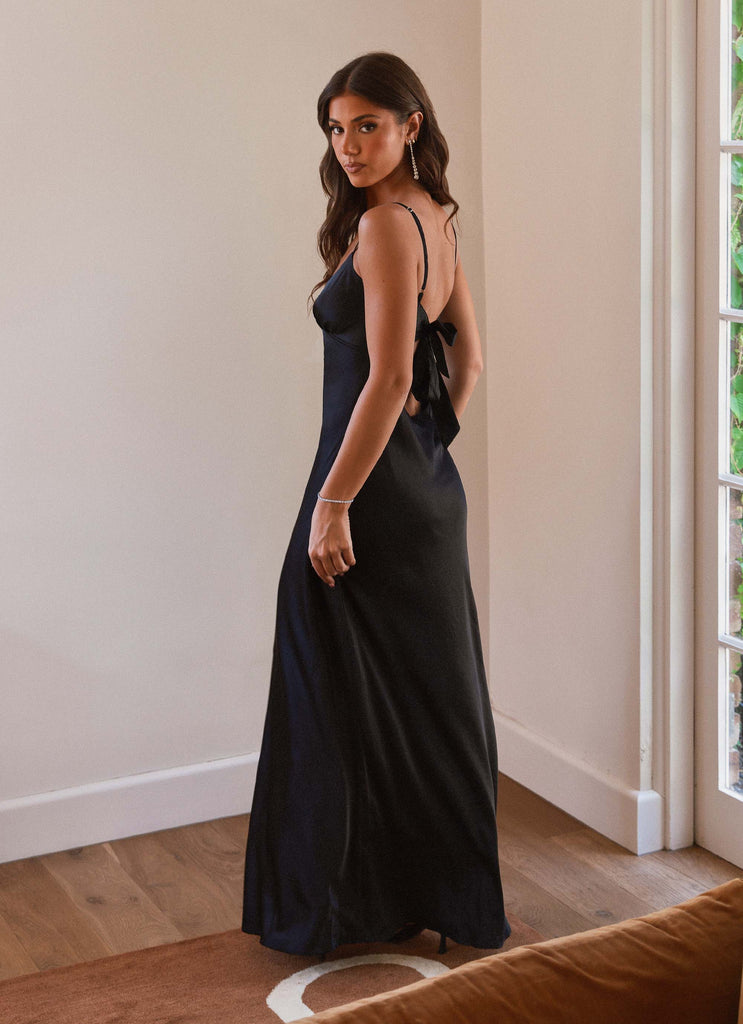 flora satin maxi dress Flora Satin Maxi Dress