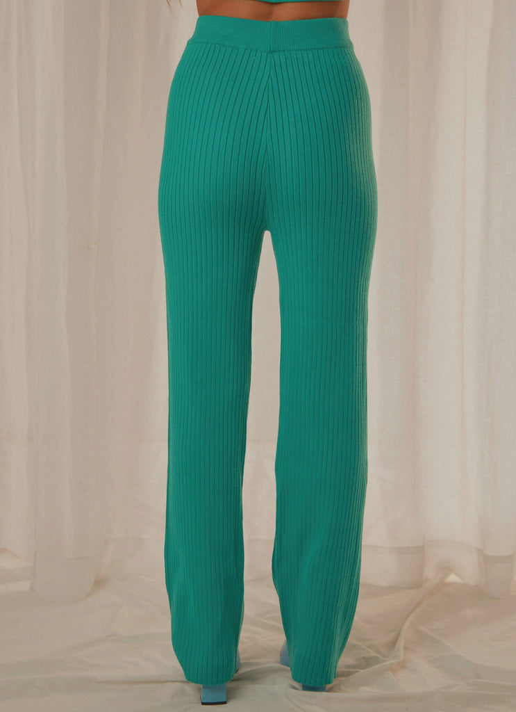 Only Vice Knit Pants - Jade Green - Peppermayo US