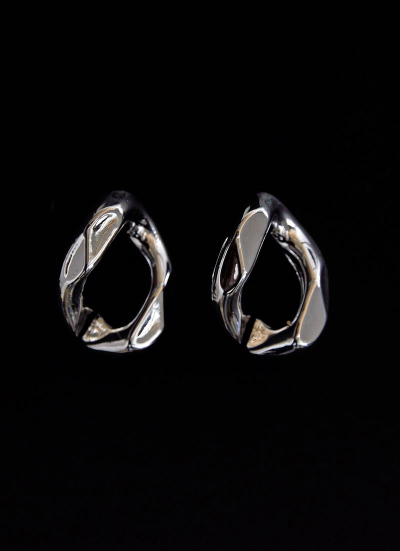 Fast Forward Earrings - Silver