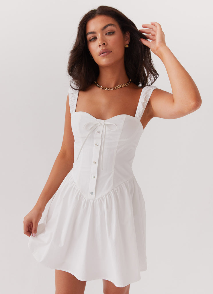 Rebel Heart Corset Dress - White – Peppermayo US