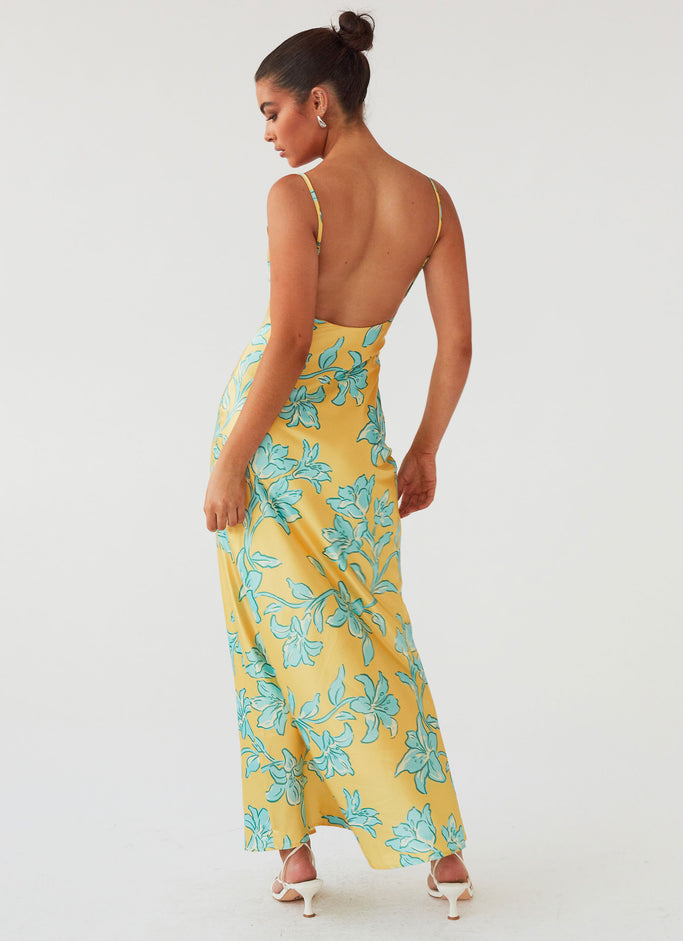 Sorrento Sun Maxi Dress - Golden Bloom