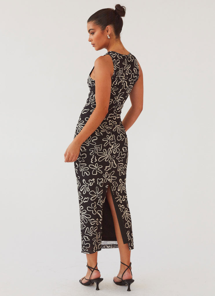 All Eyes On Me Maxi Dress - Petal Gloom