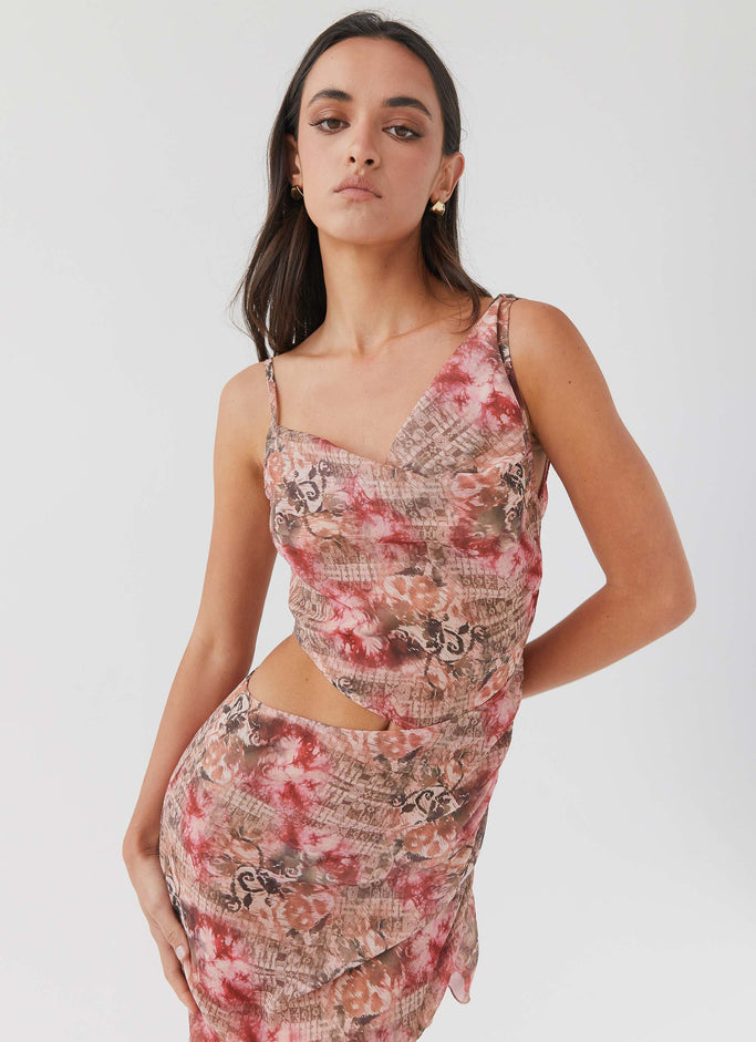 Law Of Attraction Midi Dress - Palais Floral