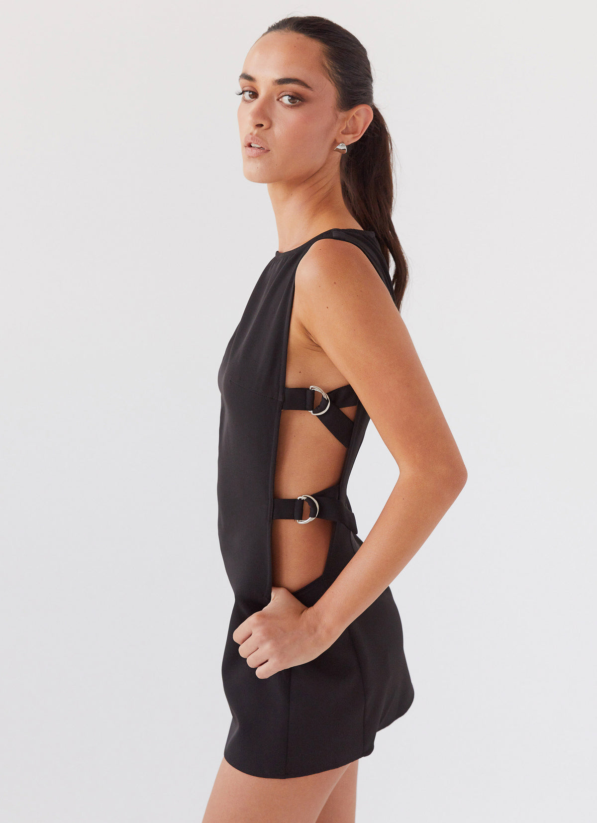 Cherish You Buckle Mini Dress