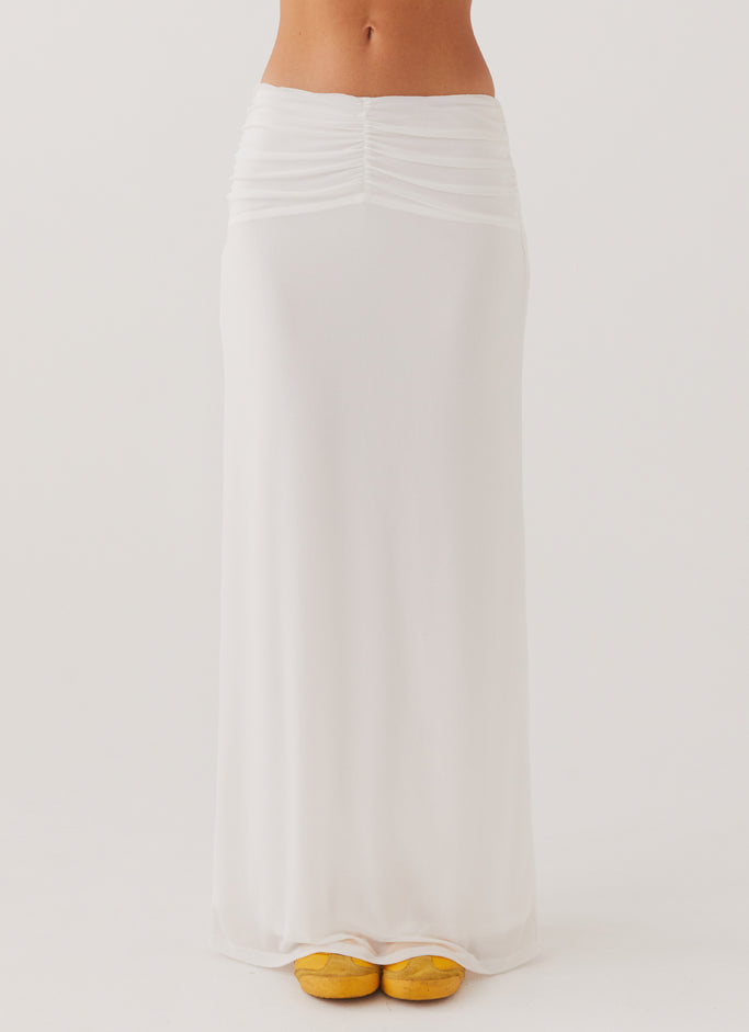Look At Me Maxi Skirt - White