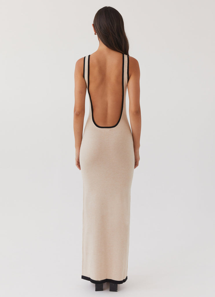 Lost In Paris Knit Maxi Dress - Tapioca Lost In Paris Knit Maxi Dress - Tapioca