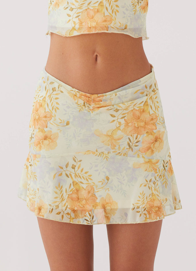 Sun Will Shine Mini Skirt - Dandelion