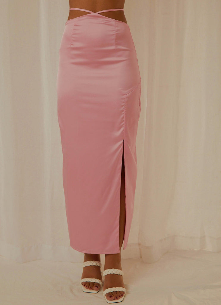 From Florence Maxi Skirt - Baby Pink - Peppermayo US
