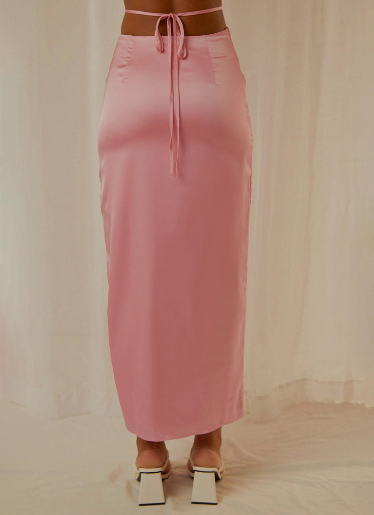From Florence Maxi Skirt - Baby Pink - Peppermayo US