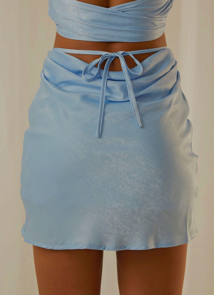 Weekend Plans Mini Skirt - Sky - Peppermayo US