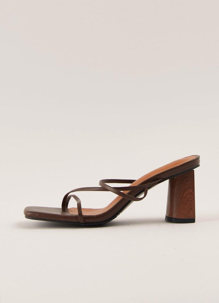 Willow Strappy Mule - Choc Brown - Peppermayo US