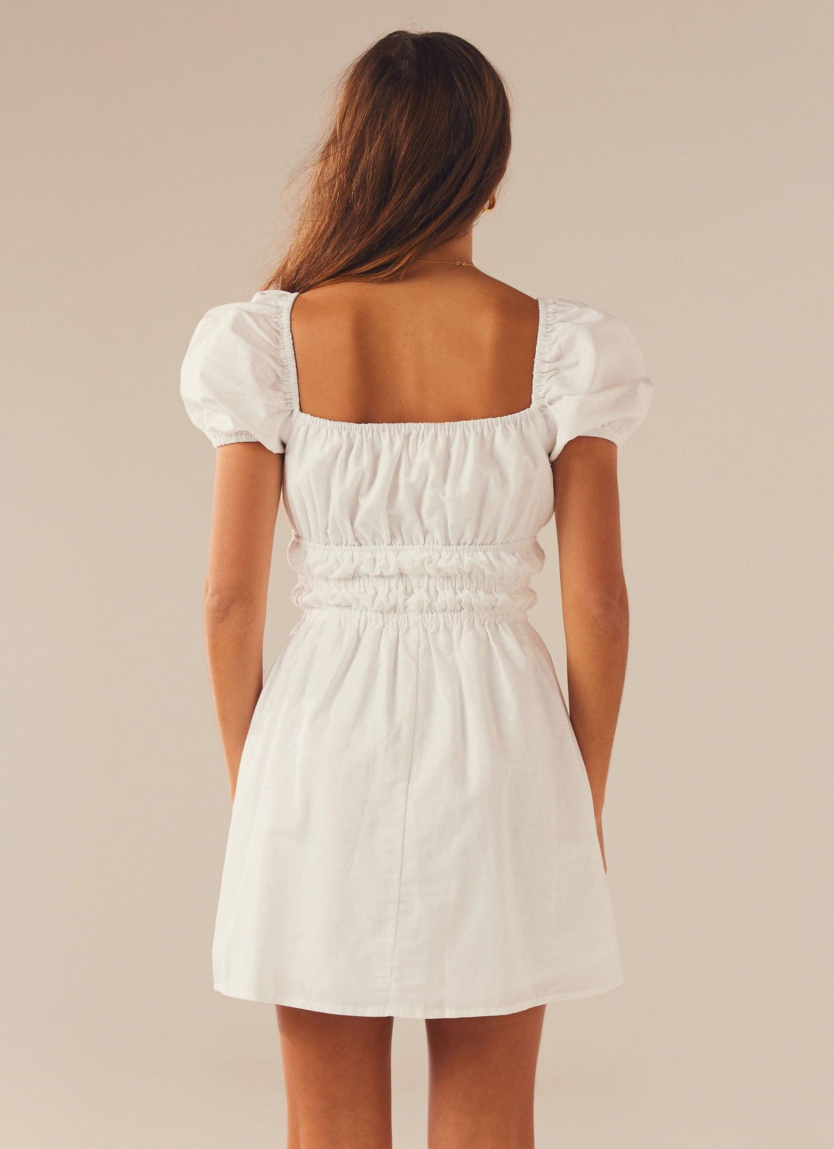 Be Your Girl Mini Dress - White - Peppermayo US