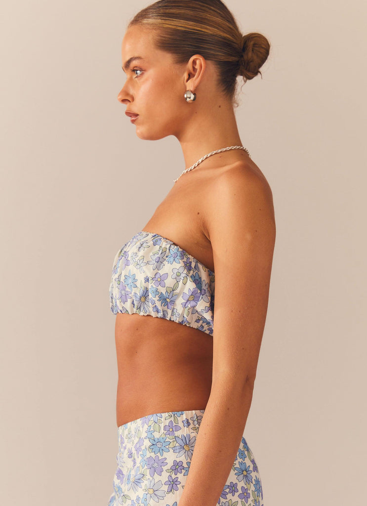 Countryside Picnic Bandeau Top - Daisy Chain - Peppermayo US