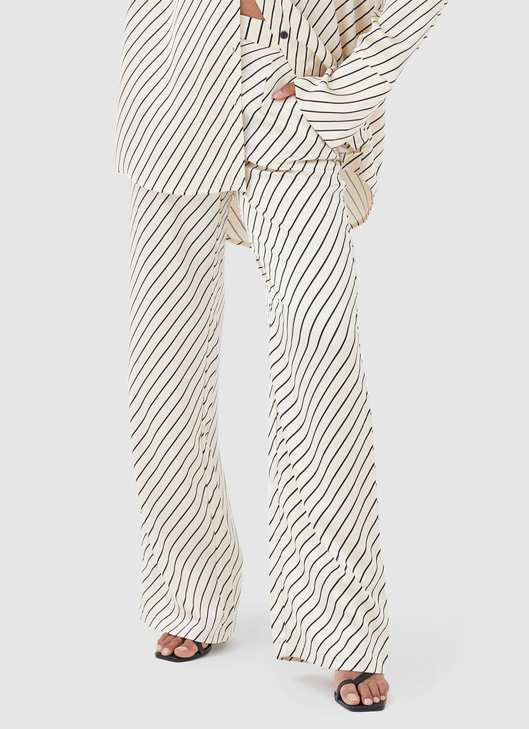 Norma Trousers - Diagonal Stripe - Peppermayo US