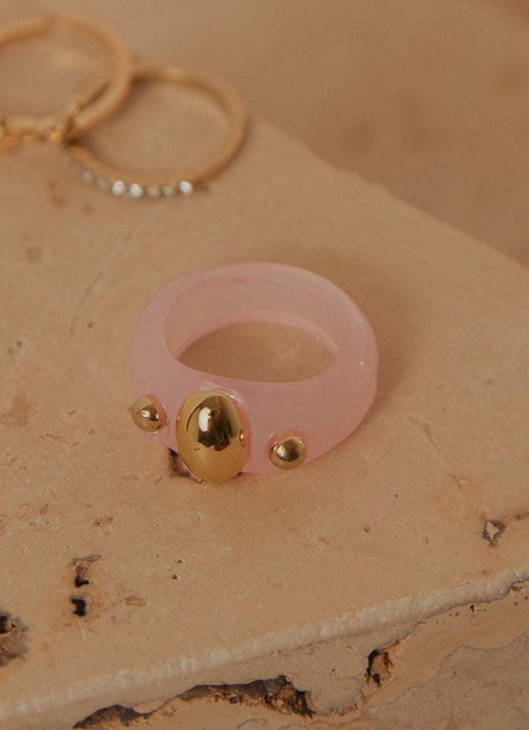 You For Me Ring Set - Gold Pink - Peppermayo US