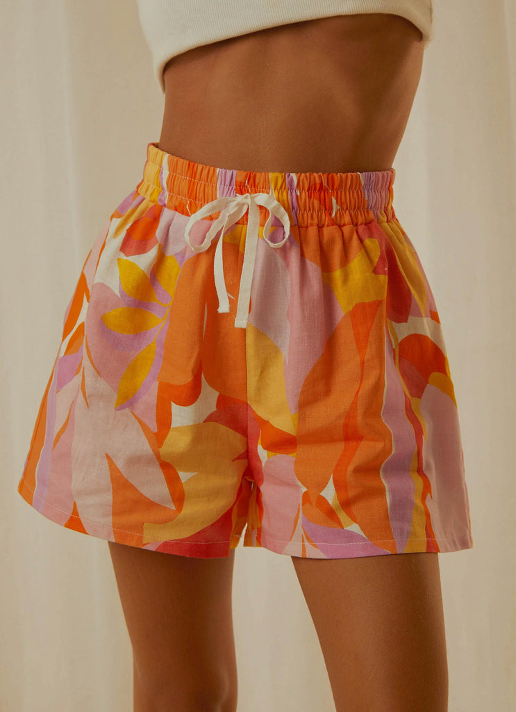 Raffi Linen Shorts - Paloma - Peppermayo US