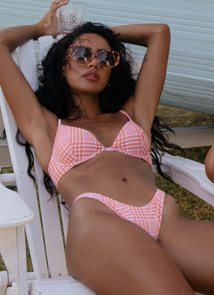 Poolside Champagne Bikini Bottom - Vintage Sun – Peppermayo US