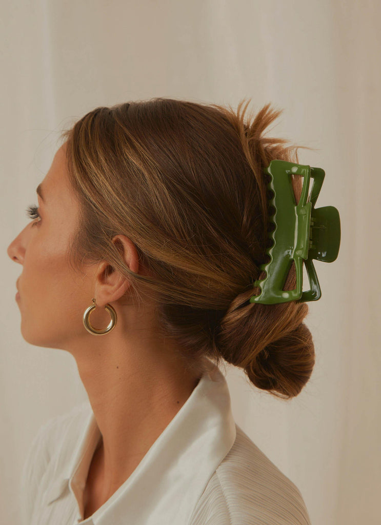 Nicco Hair clip - Green - Peppermayo US